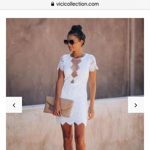 White lace vici dress